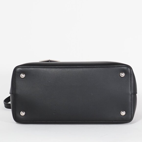 Fendi Petite 2Jours Black Leather Tote with Multicolor Dolce Studs - Picture 9 of 15